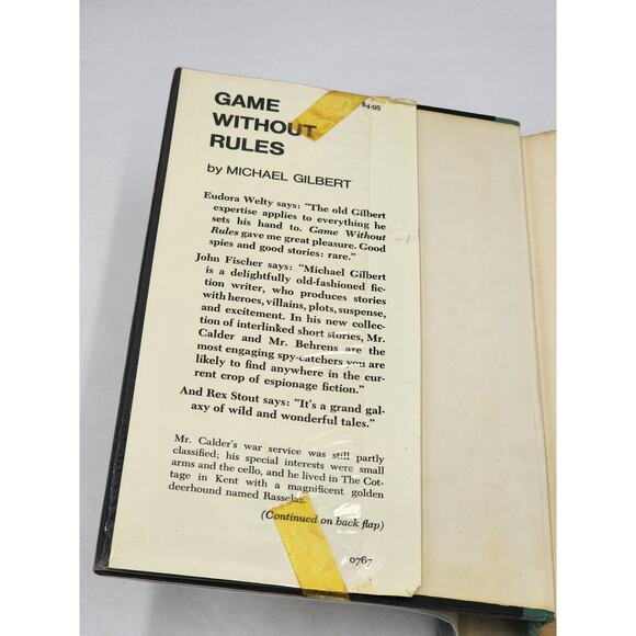 Games Without Rules By Michael Gilbert Short Stories First Edition Vintage 1967 - Picture 12 of 14